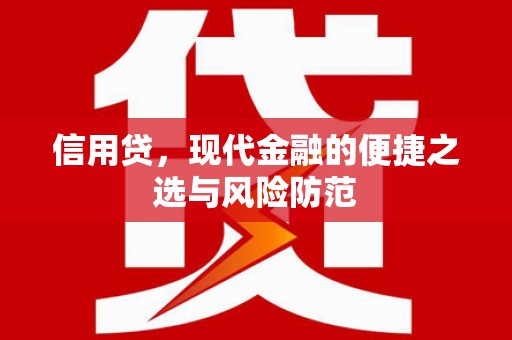 蓟县信用贷，现代金融的便捷之选与风险防范