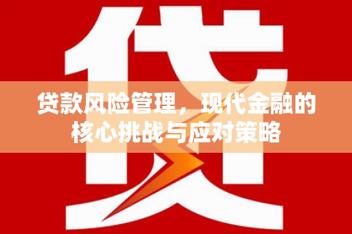 蓟县贷款风险管理，现代金融的核心挑战与应对策略