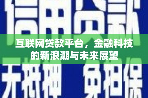 蓟县互联网贷款平台，金融科技的新浪潮与未来展望